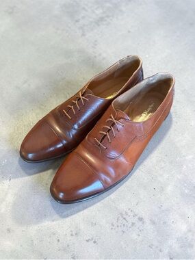 Johnston & Murphy Men's Melton Cap Toe 11 M Made in Italy Leather